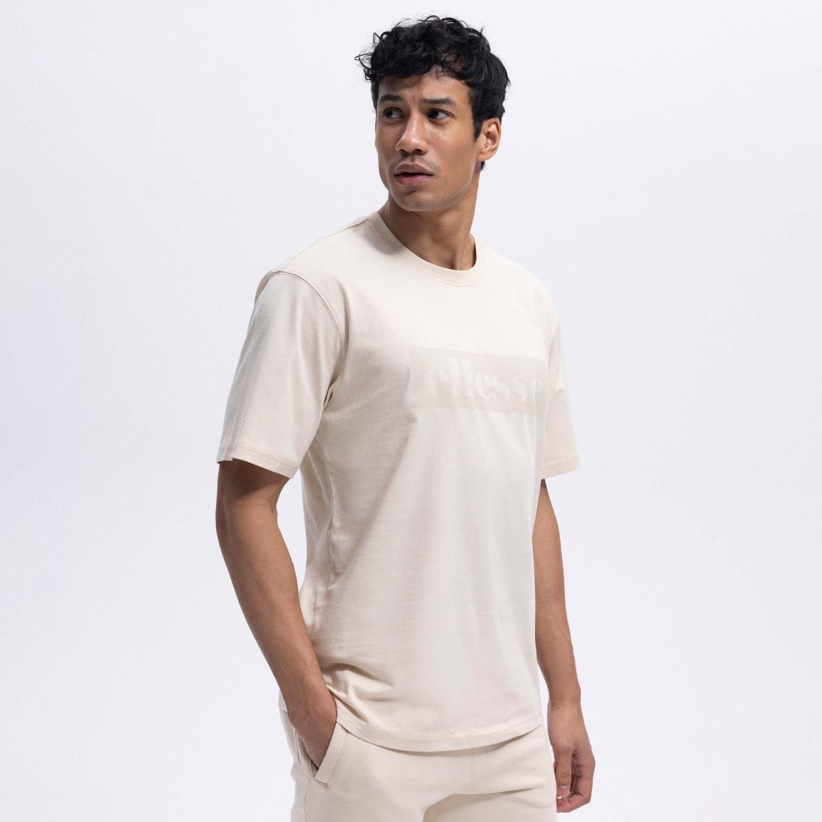 Ellesse EM390-ECR Oversize Tee Erkek T-Shirt - Ekru