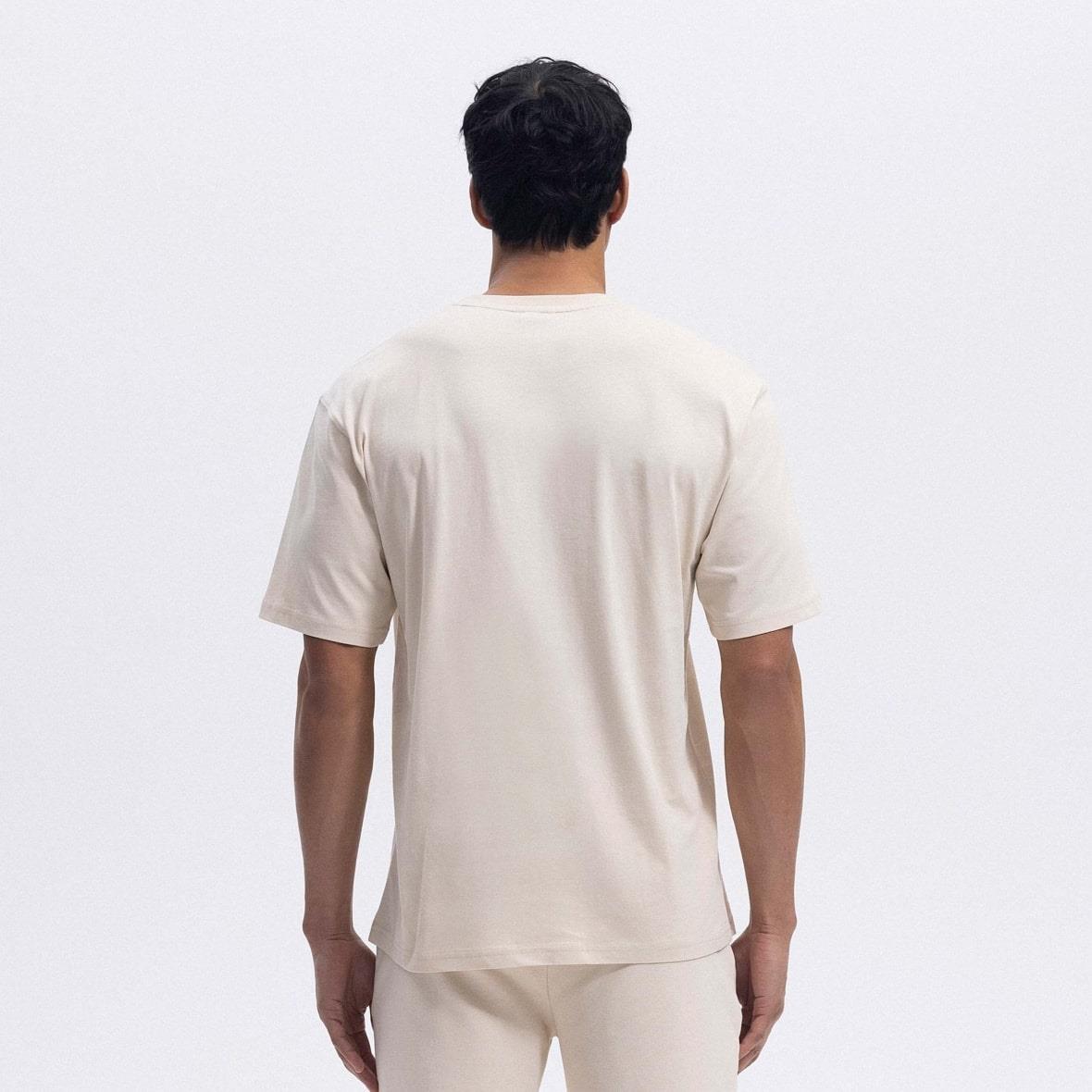 Ellesse EM390-ECR Oversize Tee Erkek T-Shirt - Ekru