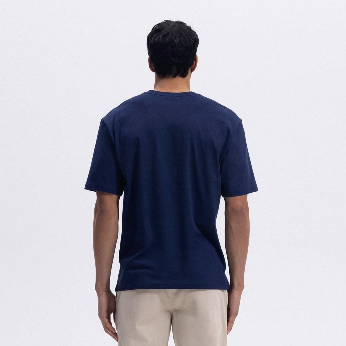 Ellesse EM390-NV Oversize Tee Erkek T-Shirt - Lacivert