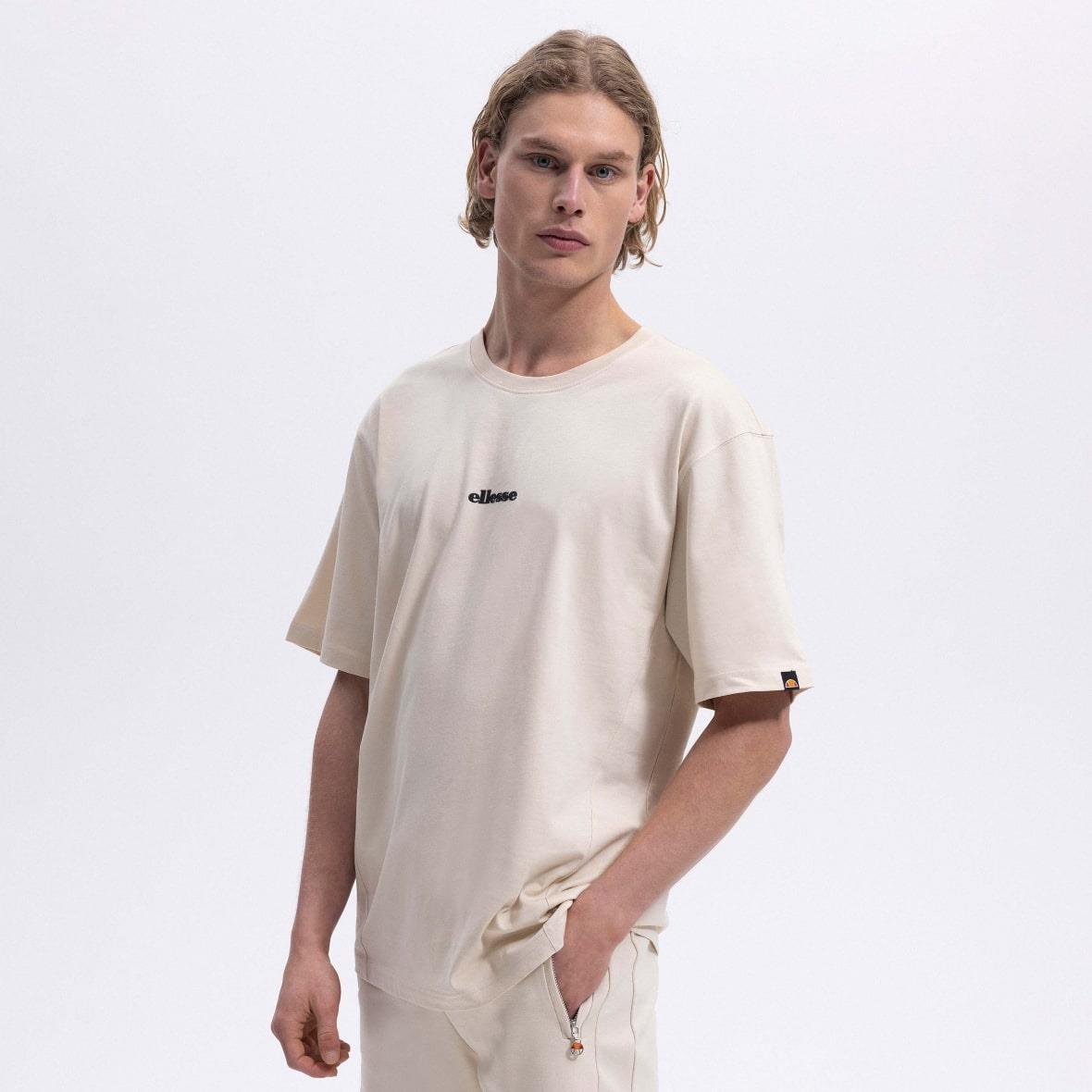 Ellesse EM391-ECR Bisiklet Yaka Erkek T-Shirt - Bej