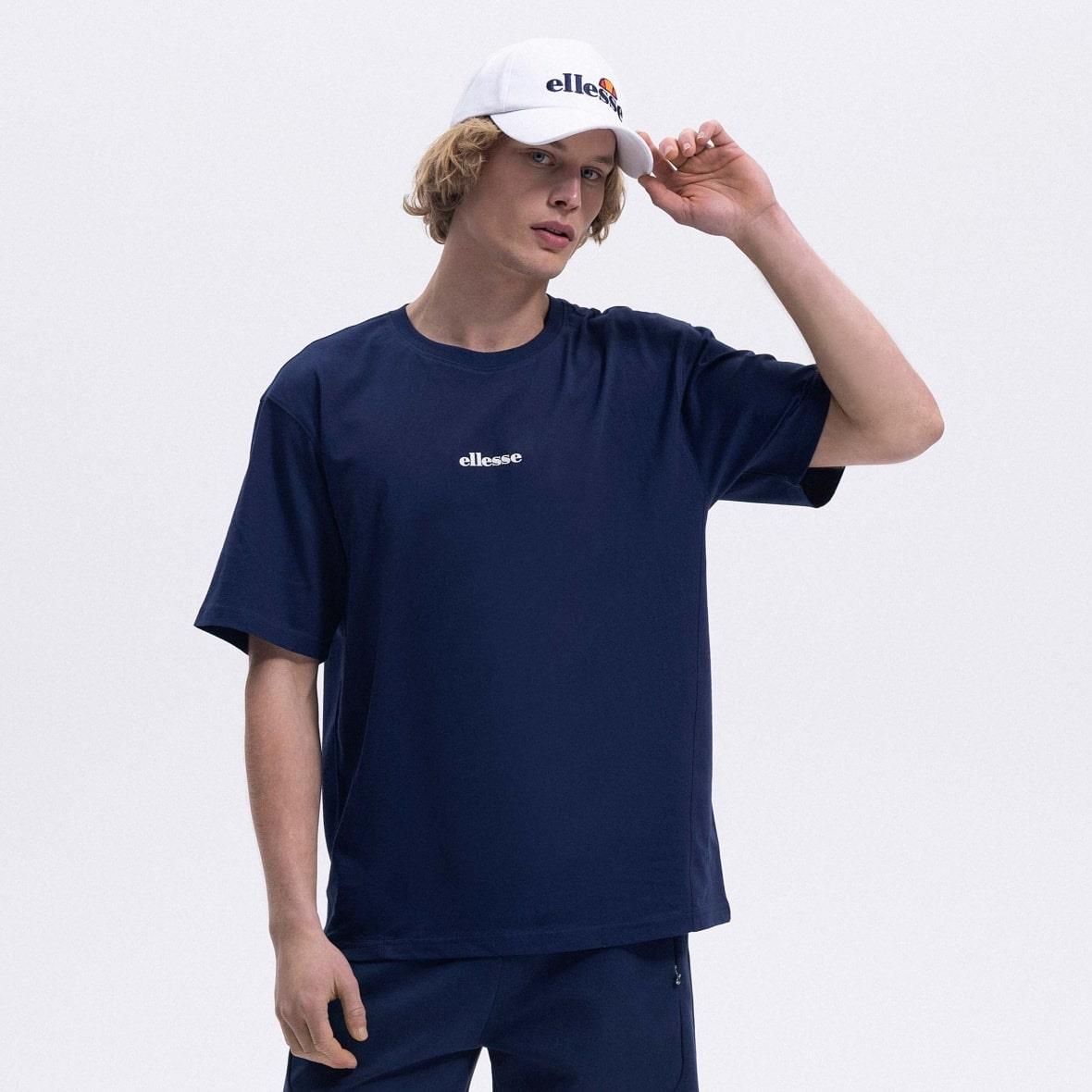 Ellesse EM391-NV Bisiklet Yaka Erkek T-Shirt - Lacivert