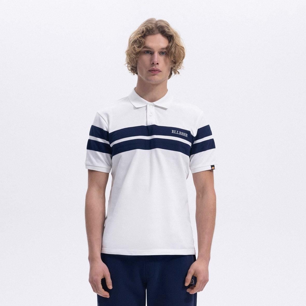 Ellesse EM396-OF Polo Yaka Erkek T-Shirt - Kırık Beyaz