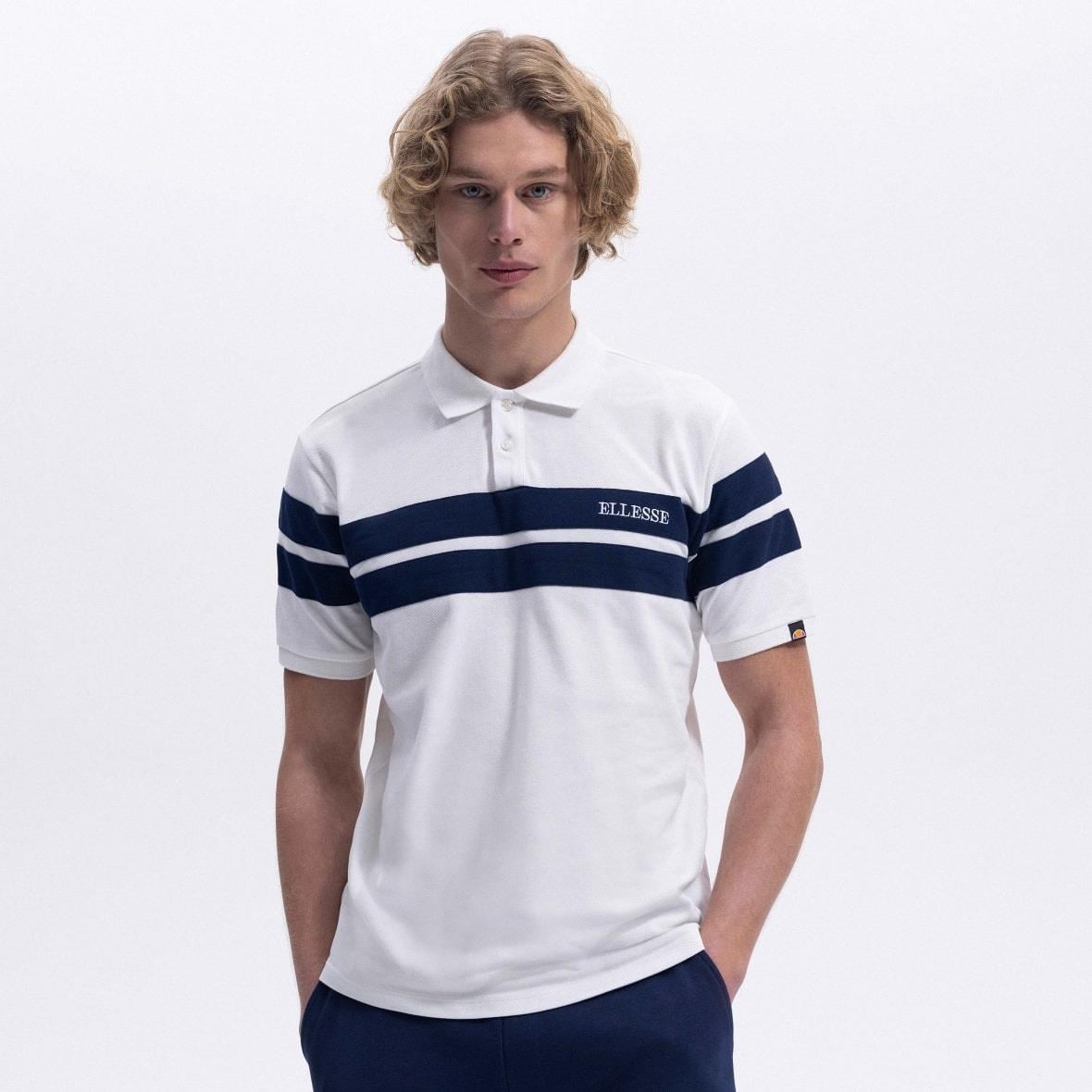 Ellesse EM396-OF Polo Yaka Erkek T-Shirt - Kırık Beyaz