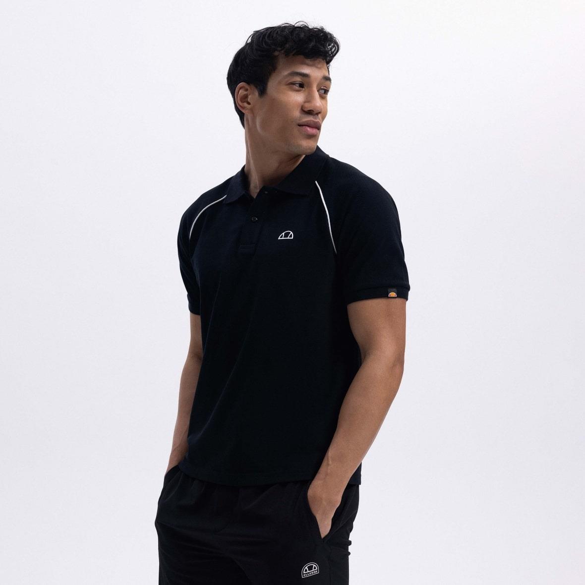 Ellesse EM407-BK Polo Yaka Erkek T-Shirt - Siyah