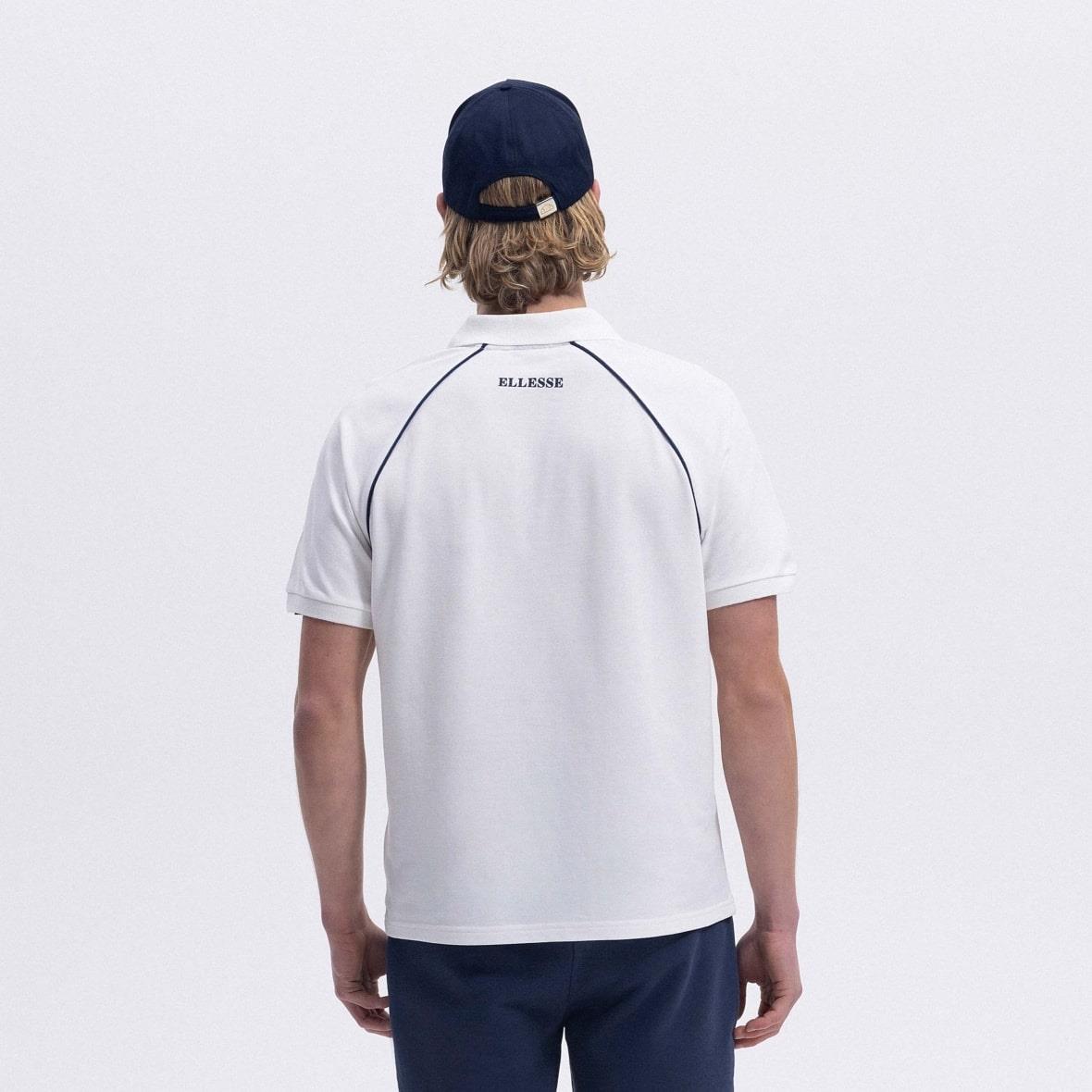 Ellesse EM407-OF Polo Yaka Erkek T-Shirt - Kırık Beyaz
