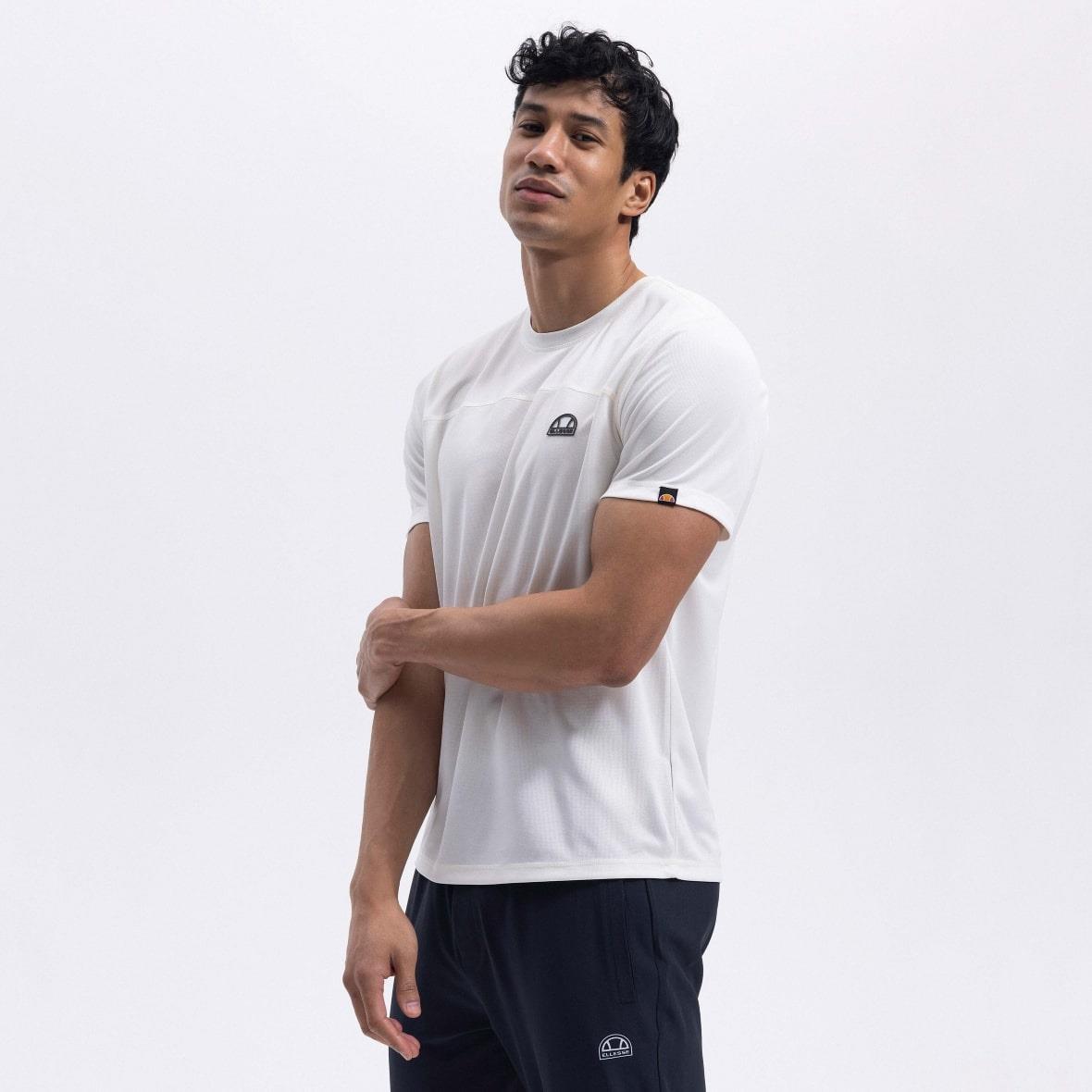 Ellesse EM426-ECR Bisiklet Yaka Erkek T-Shirt - Ekru
