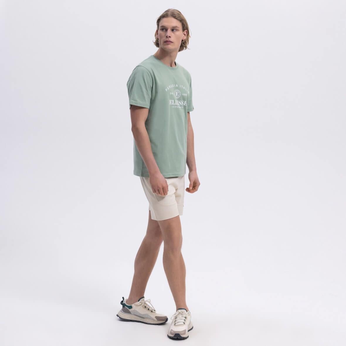 Ellesse EM453-MNT Bisiklet Yaka Erkek T-Shirt - Yeşil