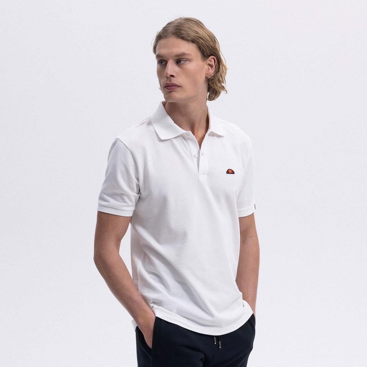 Ellesse EM460-OF Polo Yaka Erkek T-Shirt - Kırık Beyaz