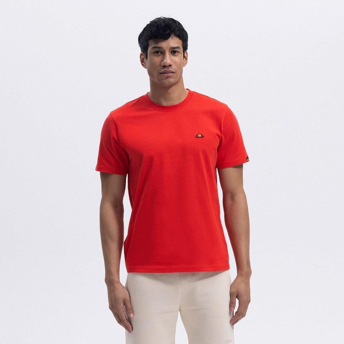 Ellesse EM461-RD Bisiklet Yaka Erkek T-Shirt - Kırmızı