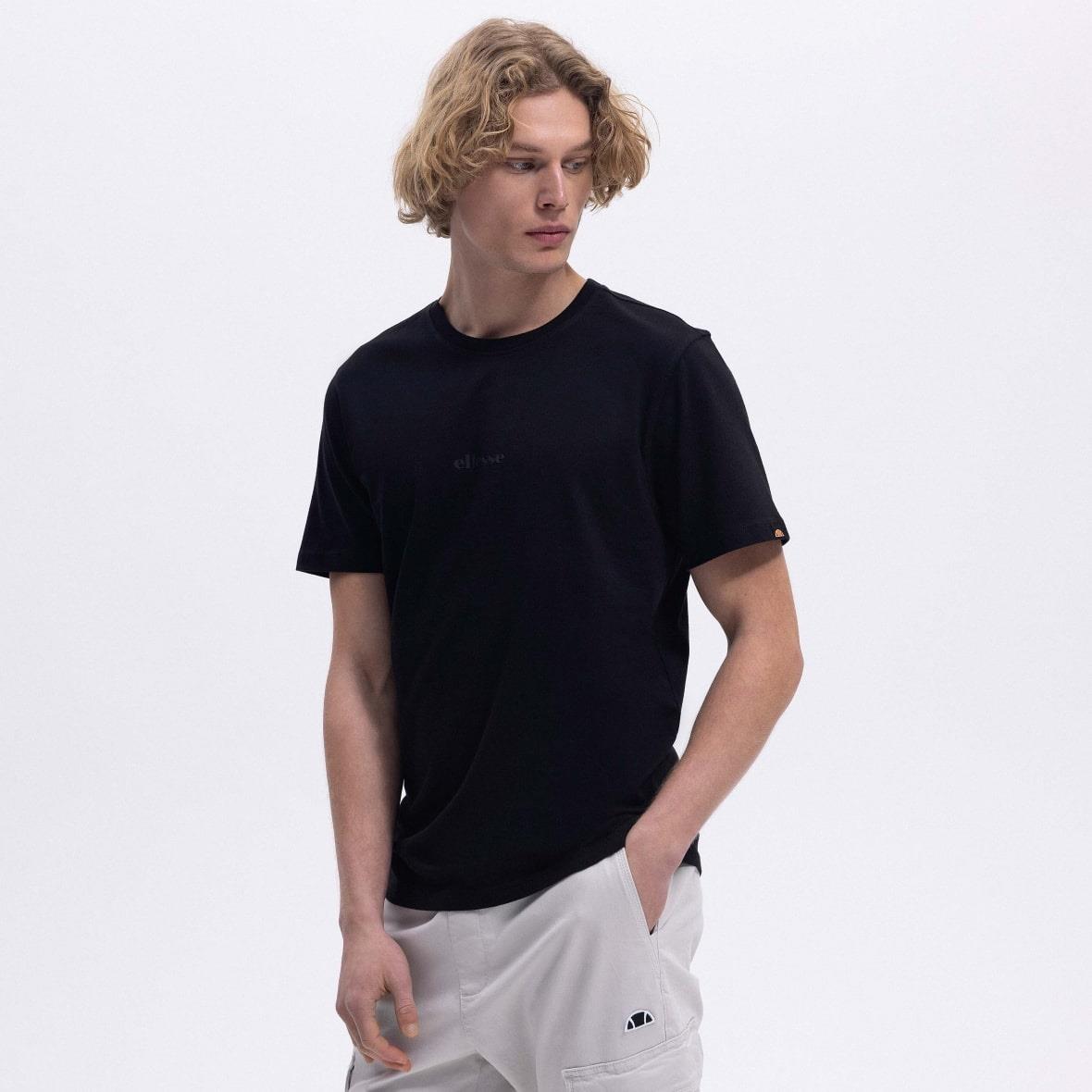 Ellesse EM462-BK Bisiklet Yaka Erkek T-Shirt - Siyah