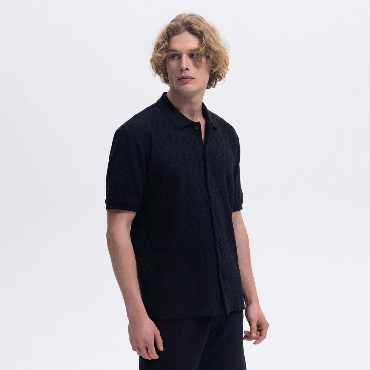 Ellesse EM490-BK Polo Yaka Erkek Gömlek - Siyah