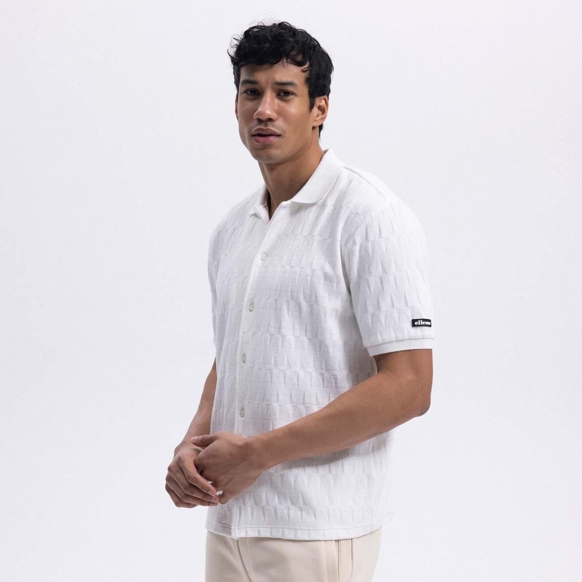 Ellesse EM490-OF Polo Yaka Erkek Gömlek - Kırık Beyaz