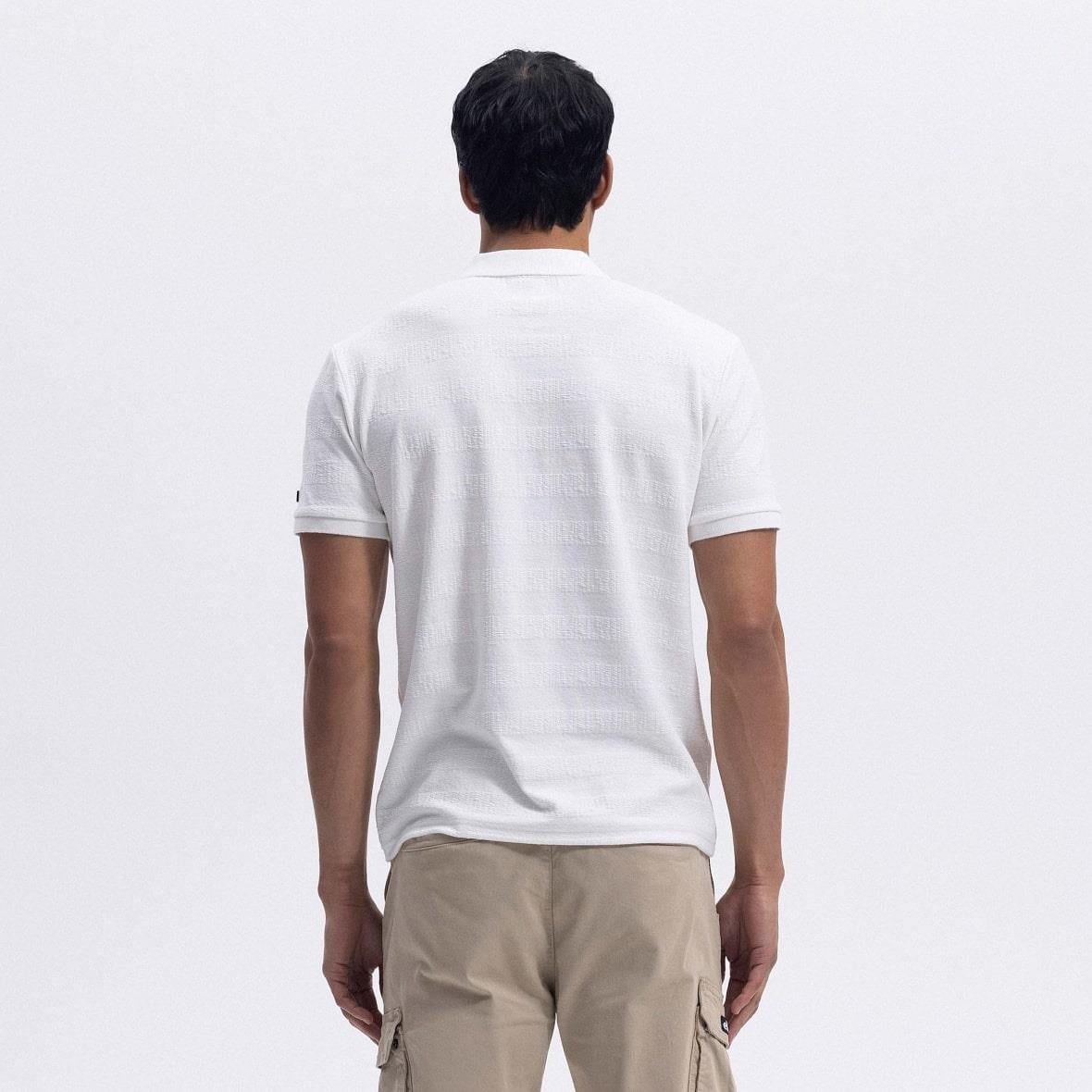 Ellesse EM493-OF Polo Yaka Erkek T-Shirt - Kırık Beyaz