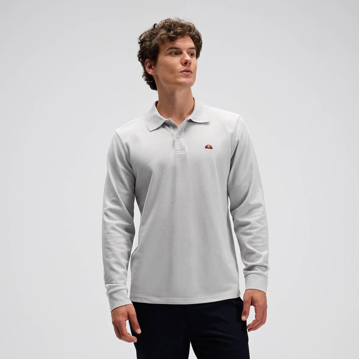 Ellesse EM582-GI Erkek Polo Yaka Sweatshirt - Gri