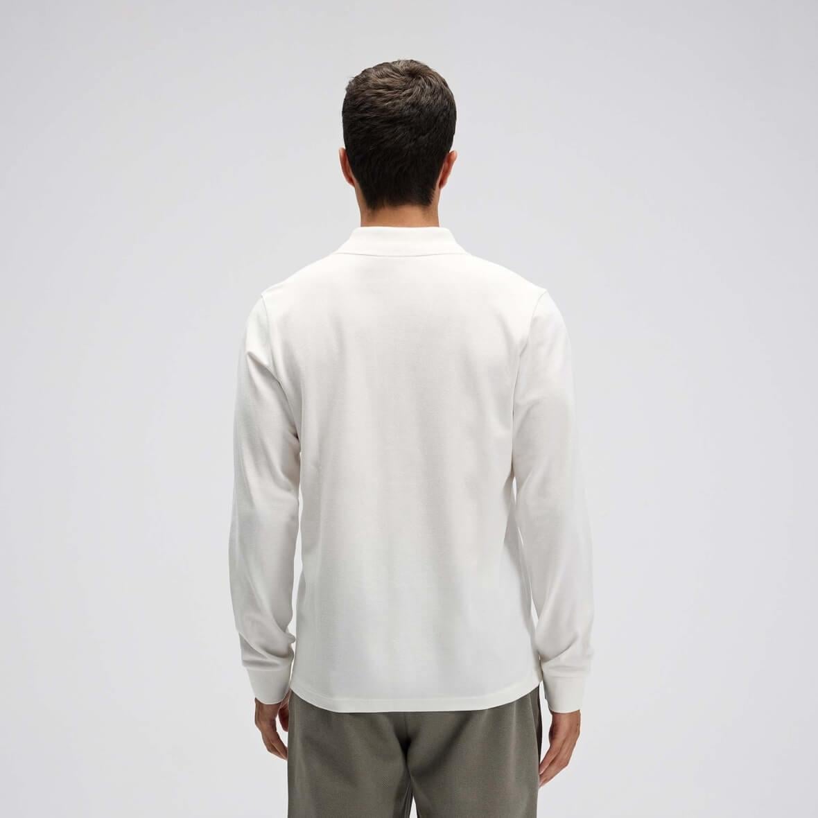 Ellesse EM582-OF Erkek Polo Yaka Sweatshirt - Kırık Beyaz
