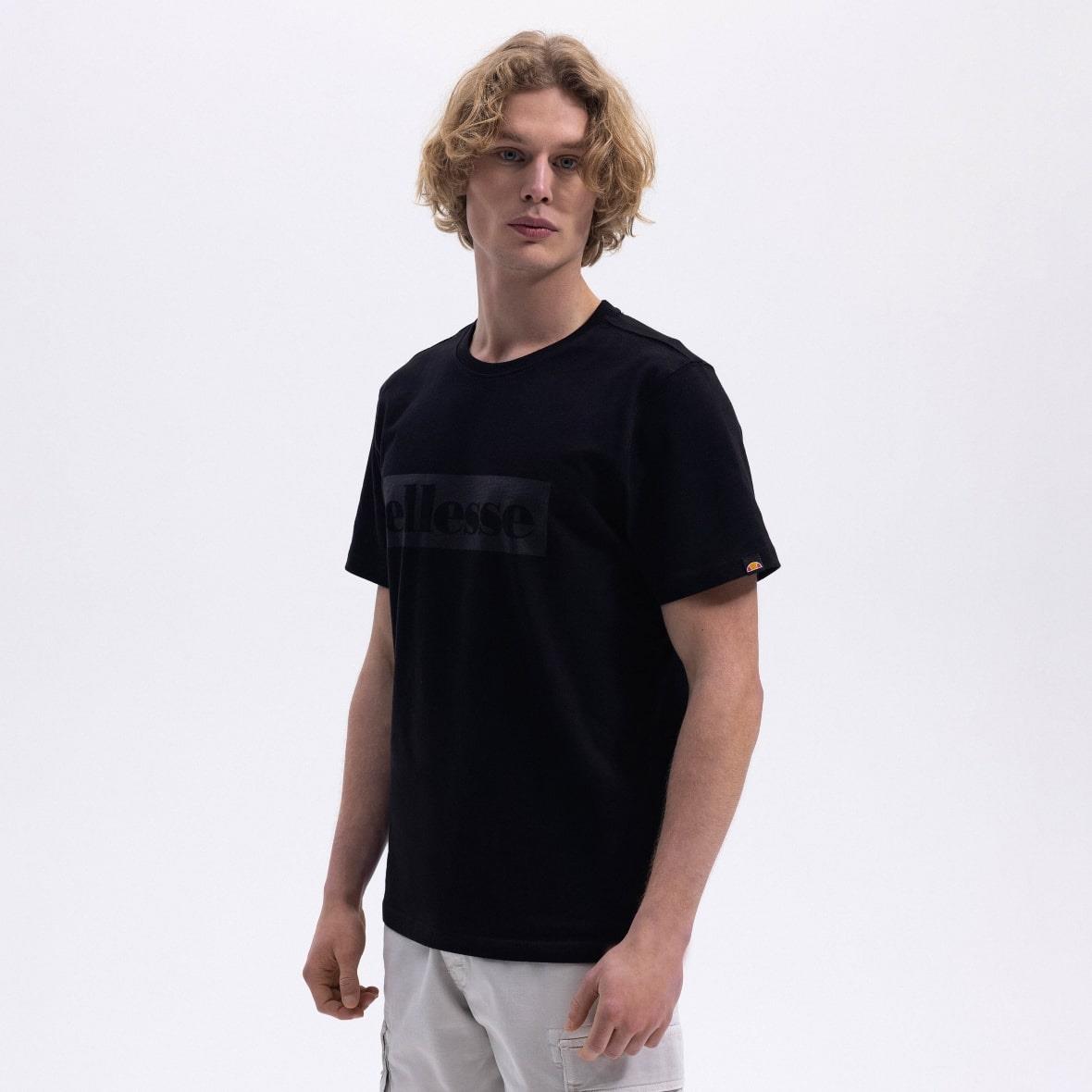 Ellesse EM589-BK Bisiklet Yaka Erkek T-Shirt - Siyah
