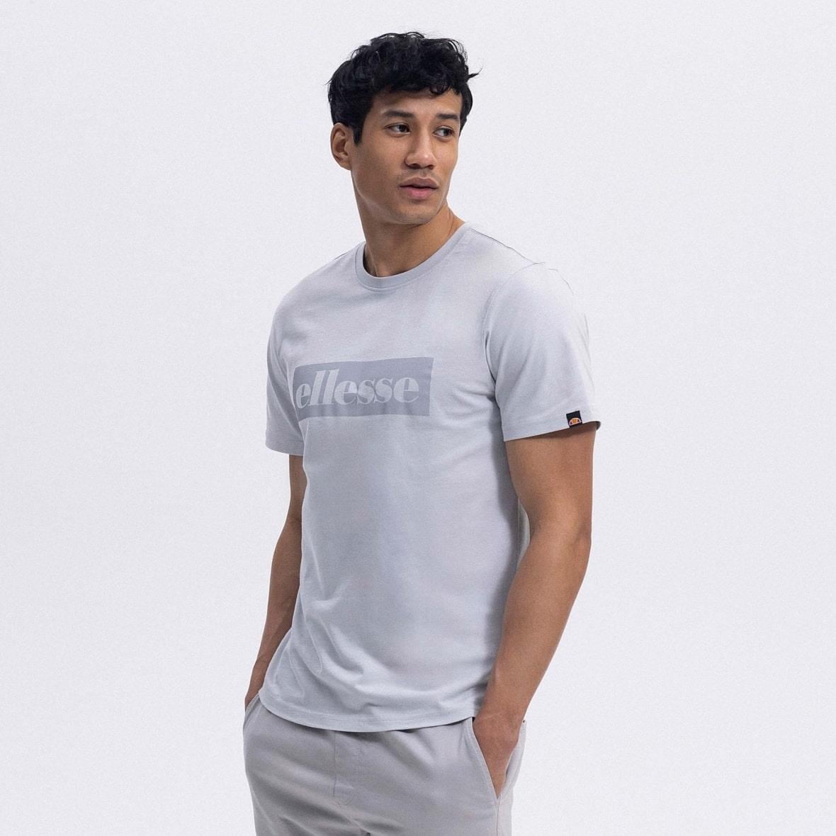 Ellesse EM589-SGR Bisiklet Yaka Erkek T-Shirt - Gri
