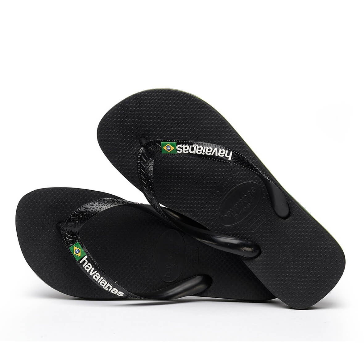 Havaianas Brasil Logo Bayan Terlik - Black/Black
