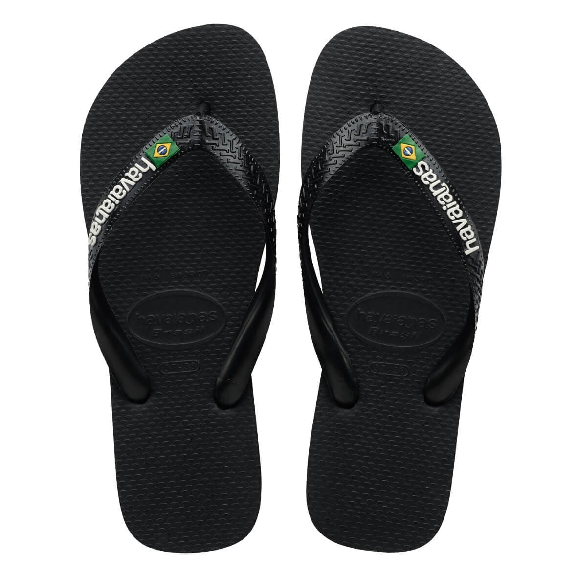 Havaianas Brasil Logo Bayan Terlik - Black/Black