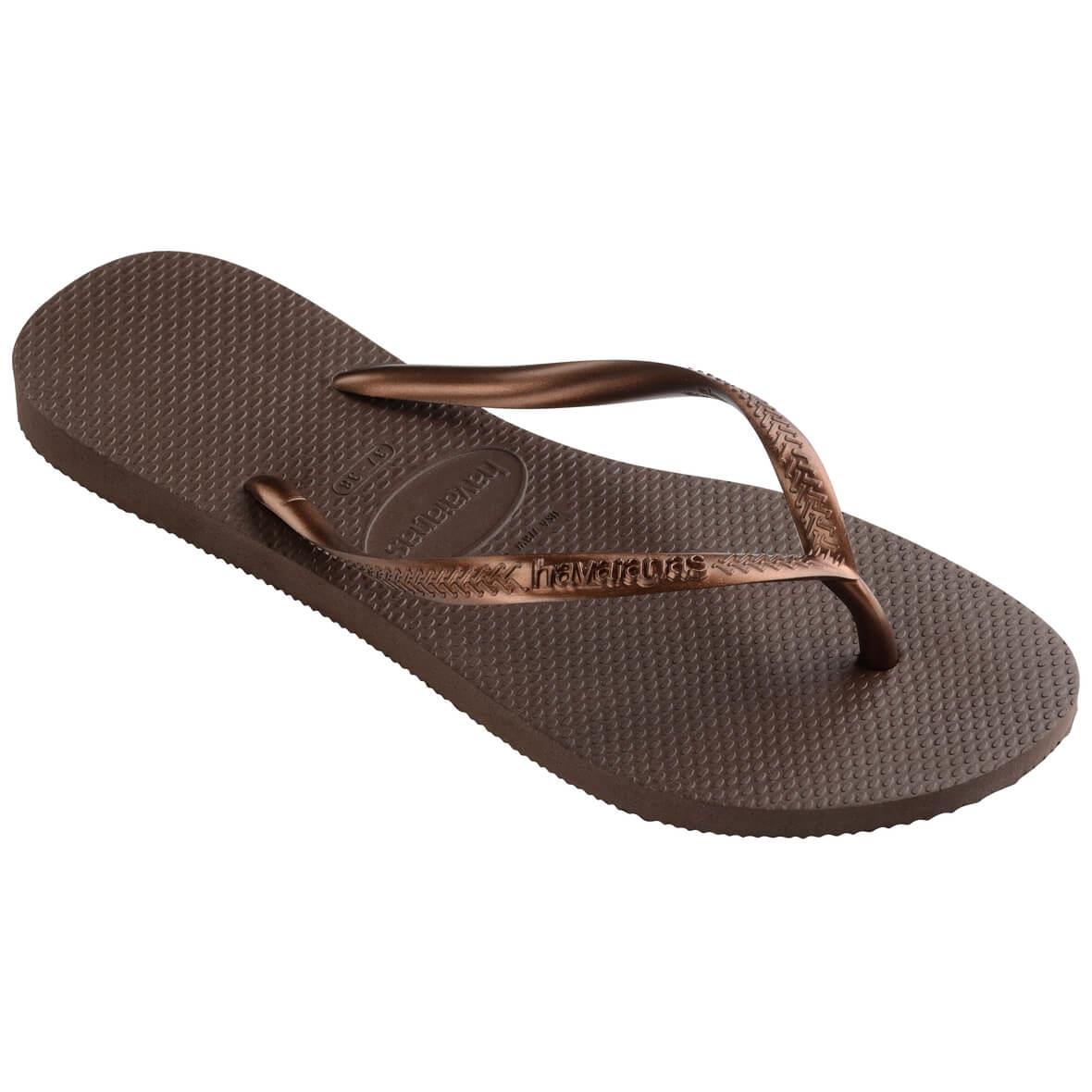 Havaianas Slim Bayan Terlik - Kahverengi
