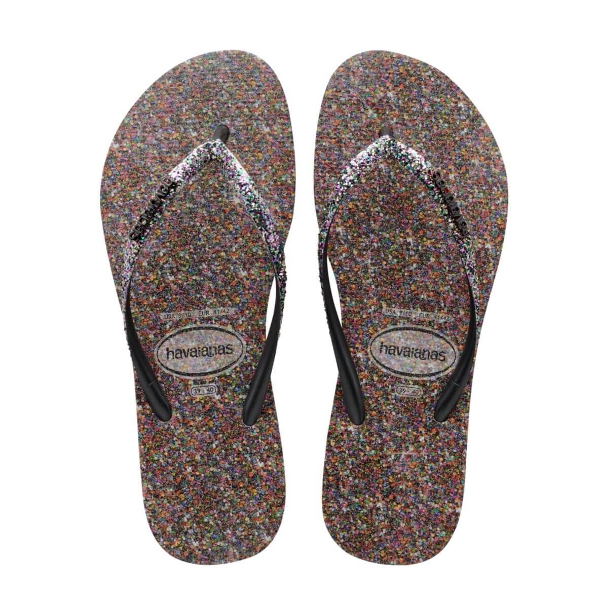 Havaianas Slim Carnaval Bayan Terlik - Siyah