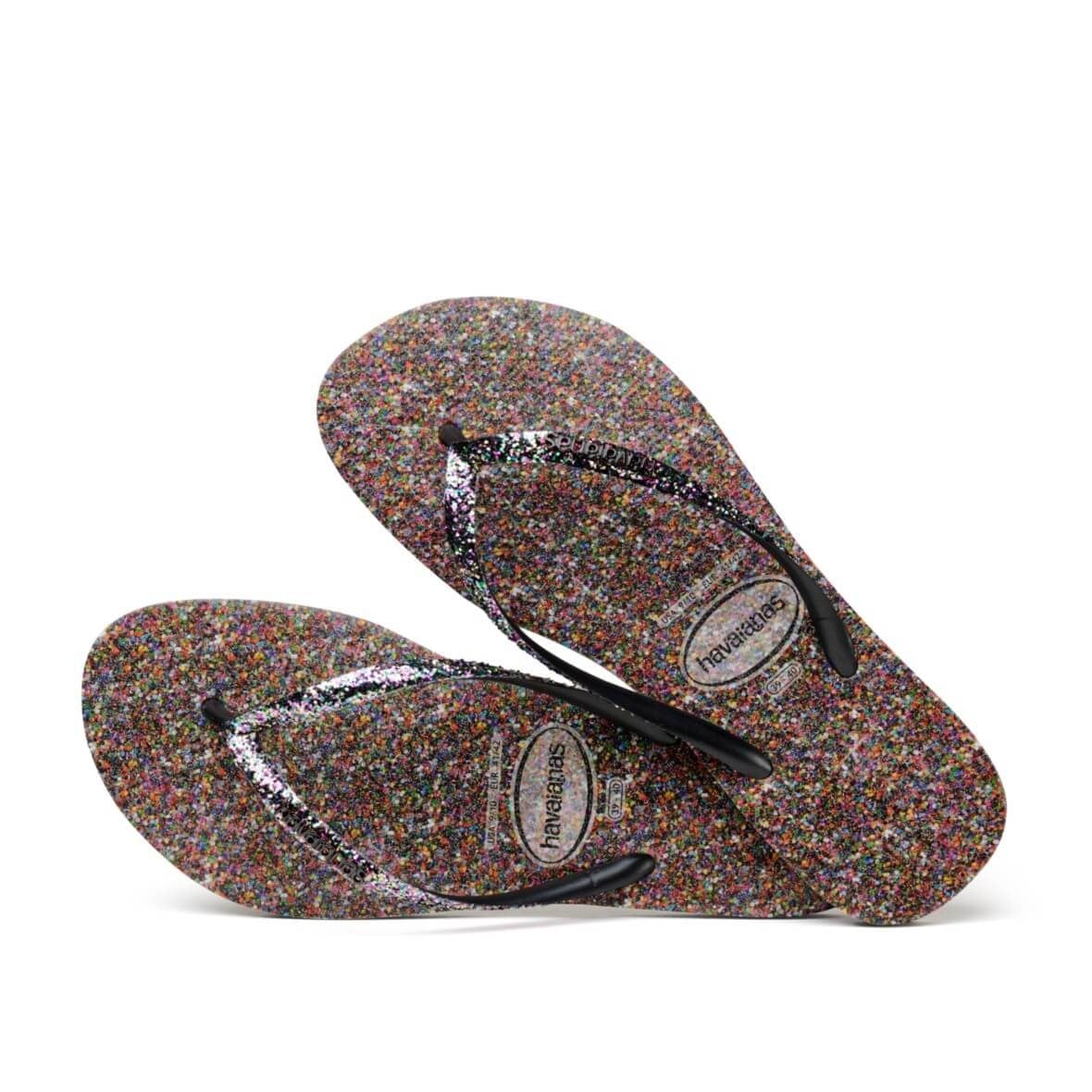 Havaianas Slim Carnaval Bayan Terlik - Siyah