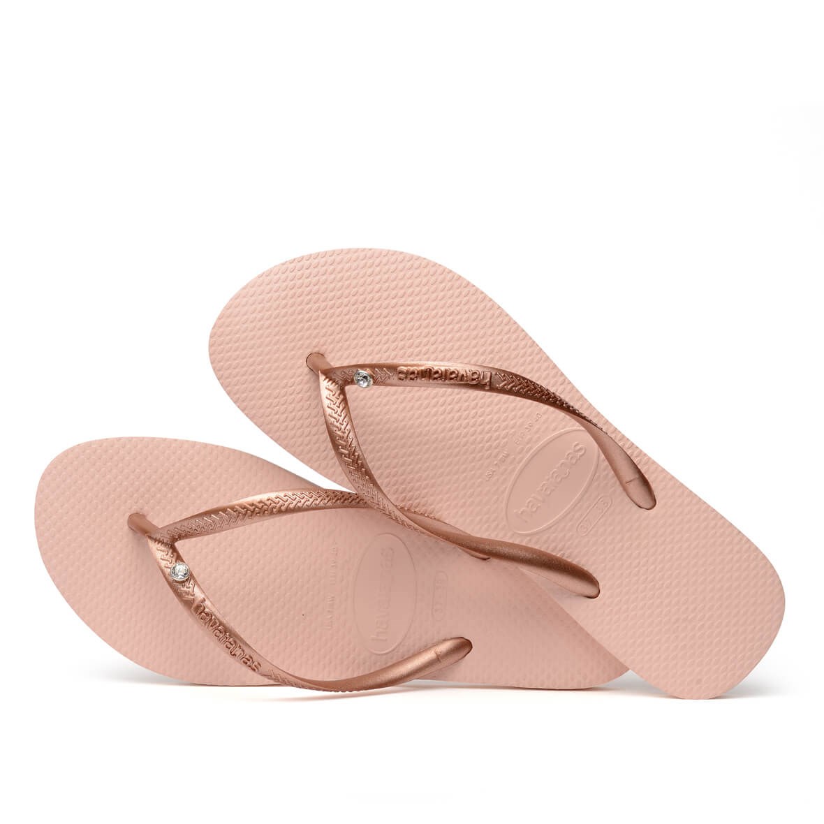 Havaianas Slim Crystal SW II Bayan Terlik - Ballet Rose