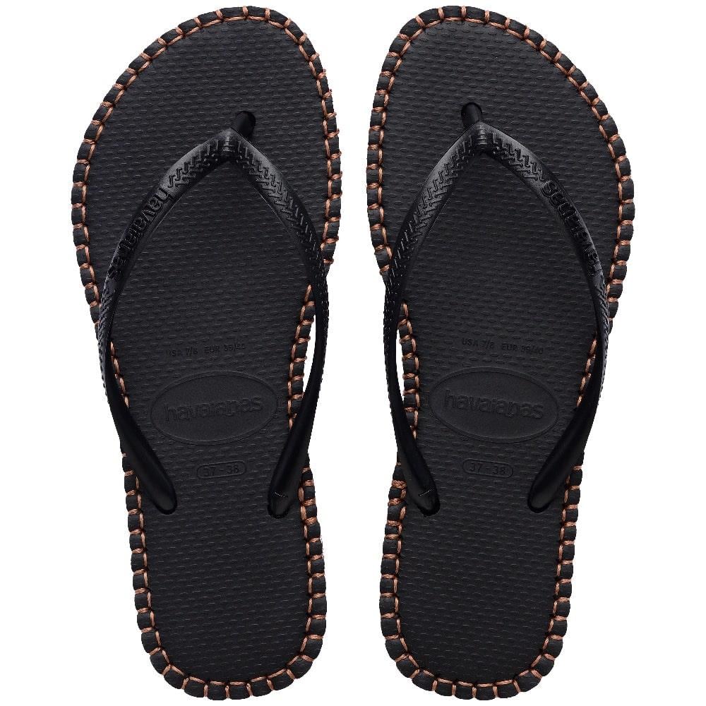 Havaianas Slim Flatform Loop Kadın Terlik - Siyah