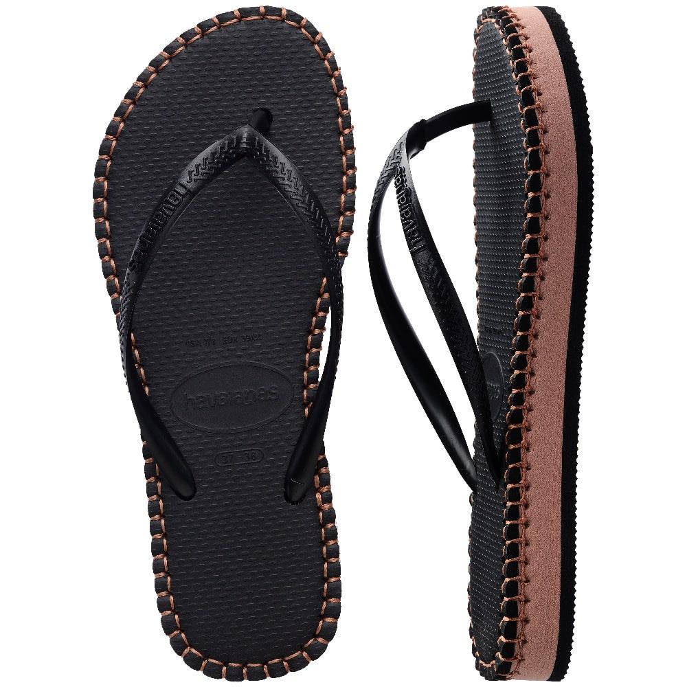Havaianas Slim Flatform Loop Kadın Terlik - Siyah