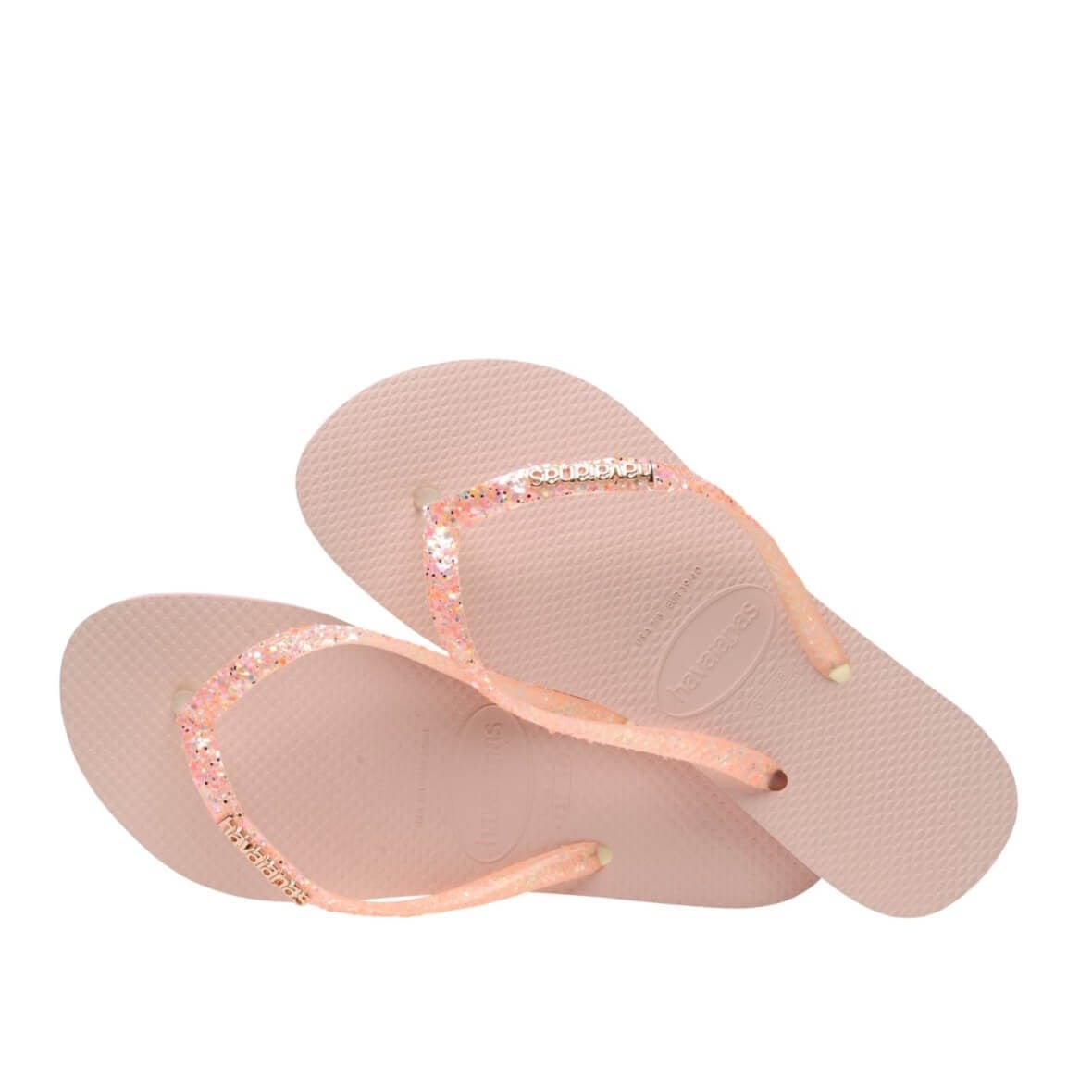 Havaianas Slim Glitter Flourish Bayan Terlik - Pembe