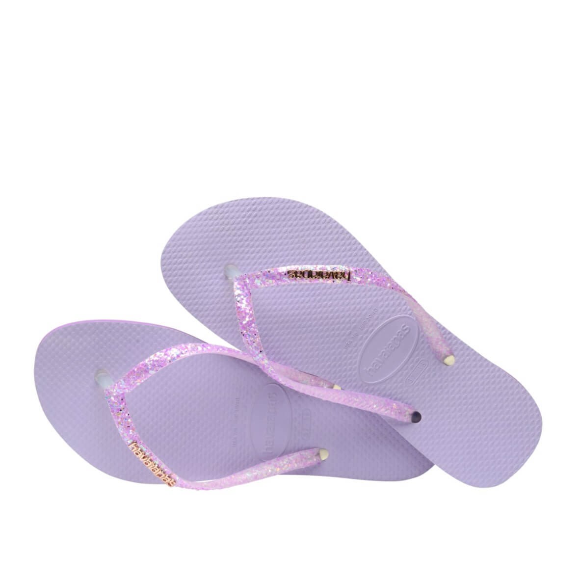 Havaianas Slim Glitter Flourish Bayan Terlik - Lila