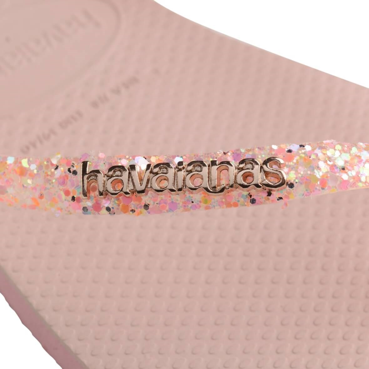 Havaianas Slim Glitter Flourish Bayan Terlik - Pembe