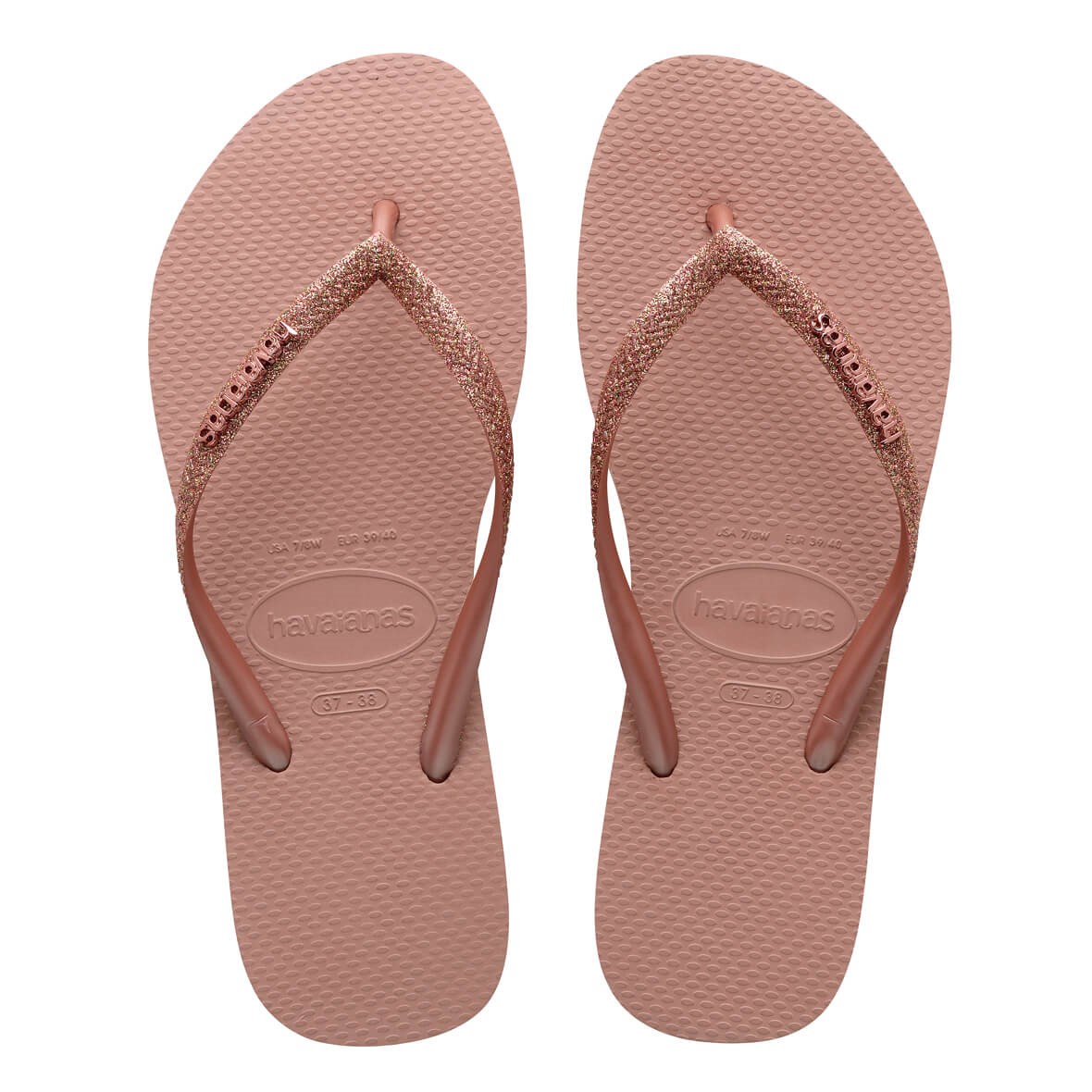 Havaianas Slim Glitter II Bayan Terlik - Crocus Rose
