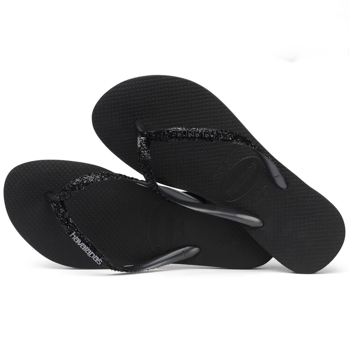 Havaianas Slim Glitter II Bayan Terlik - Siyah