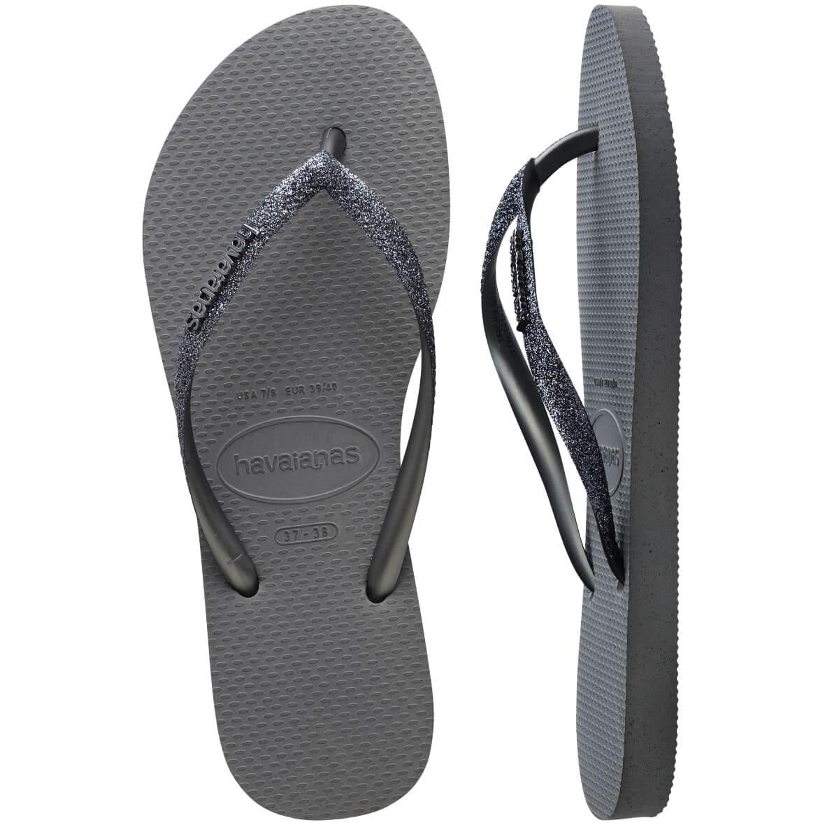 Havaianas Slim Glitter II Kadın Terlik - Gri