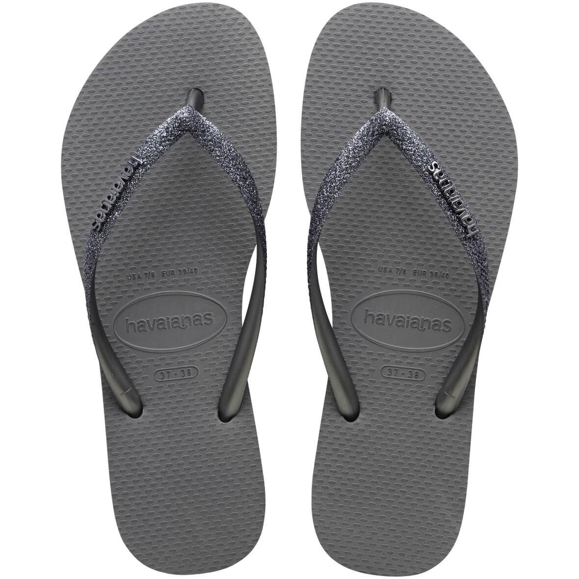 Havaianas Slim Glitter II Kadın Terlik - Gri