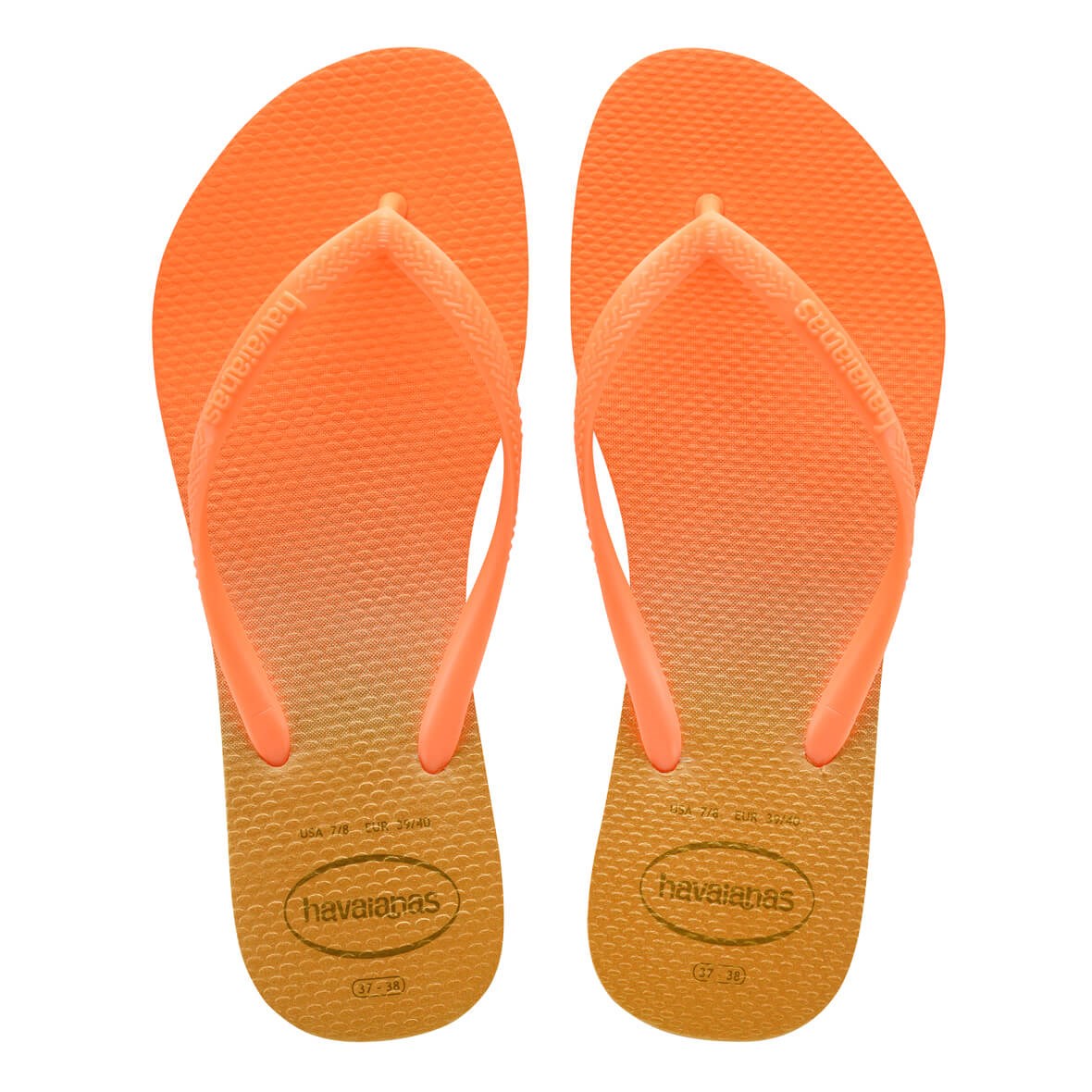 Havaianas Slim Gradient Bayan Terlik - White/Fluorescent Confeti