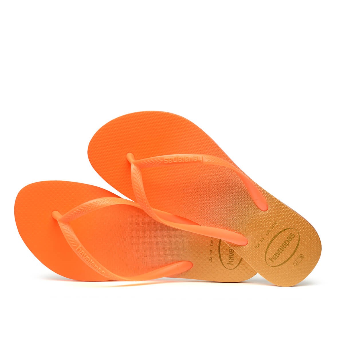 Havaianas Slim Gradient Bayan Terlik - White/Fluorescent Confeti