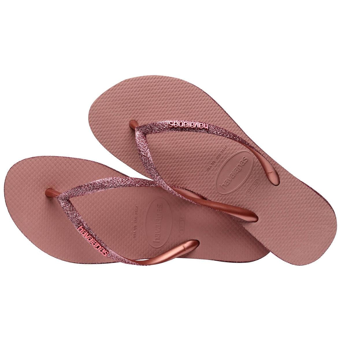 Havaianas Slim Sparkle II Bayan Terlik - Uçuk Pembe