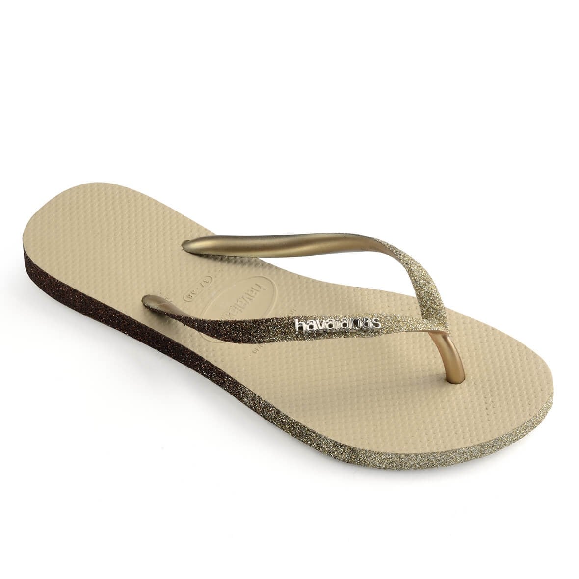 Havaianas Slim Sparkle II Bayan Terlik - Sand Grey