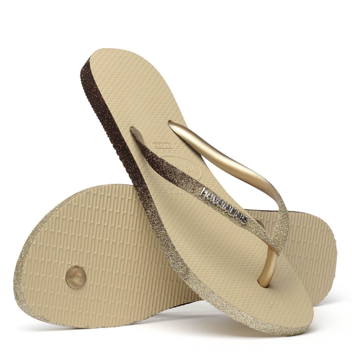 Havaianas Slim Sparkle II Bayan Terlik - Sand Grey