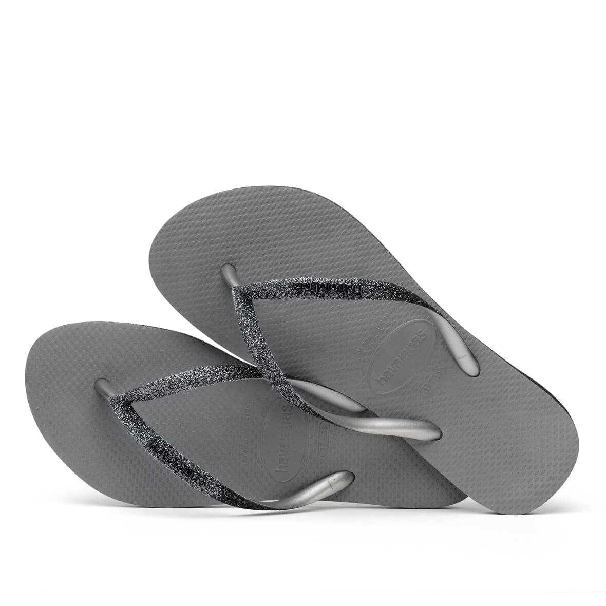Havaianas Slim Sparkle II Bayan Terlik - Steel Grey