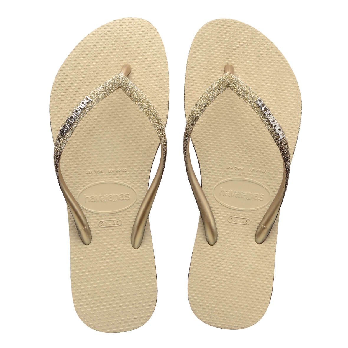 Havaianas Slim Sparkle II Bayan Terlik - Sand Grey