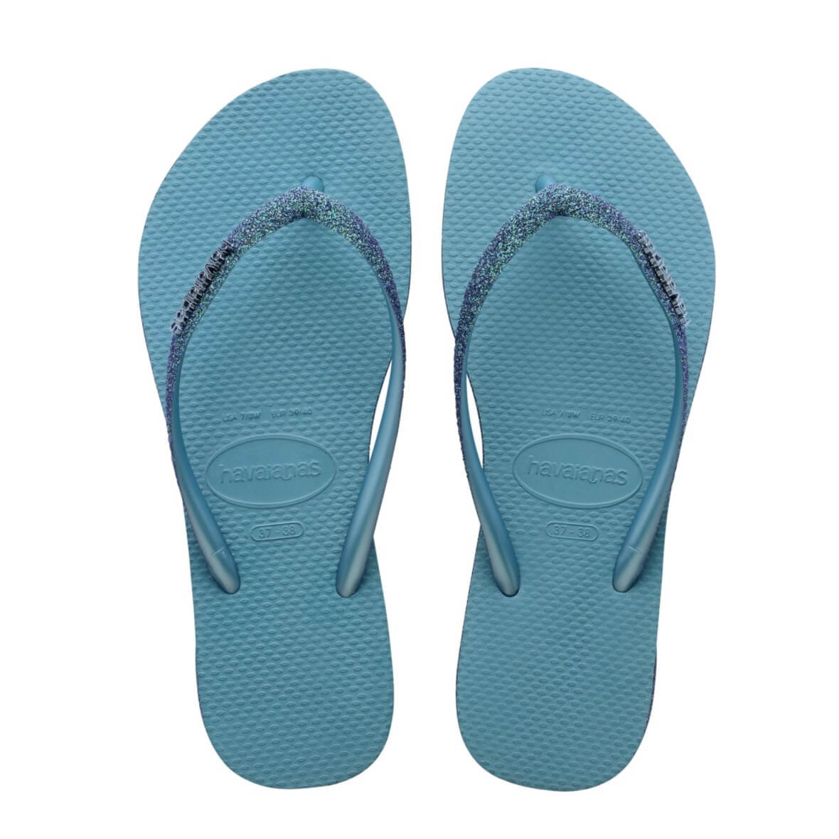 Havaianas Slim Sparkle II Bayan Terlik - Deniz Mavisi