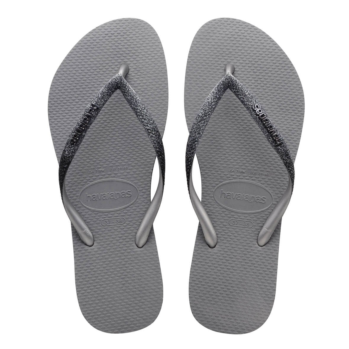 Havaianas Slim Sparkle II Bayan Terlik - Steel Grey
