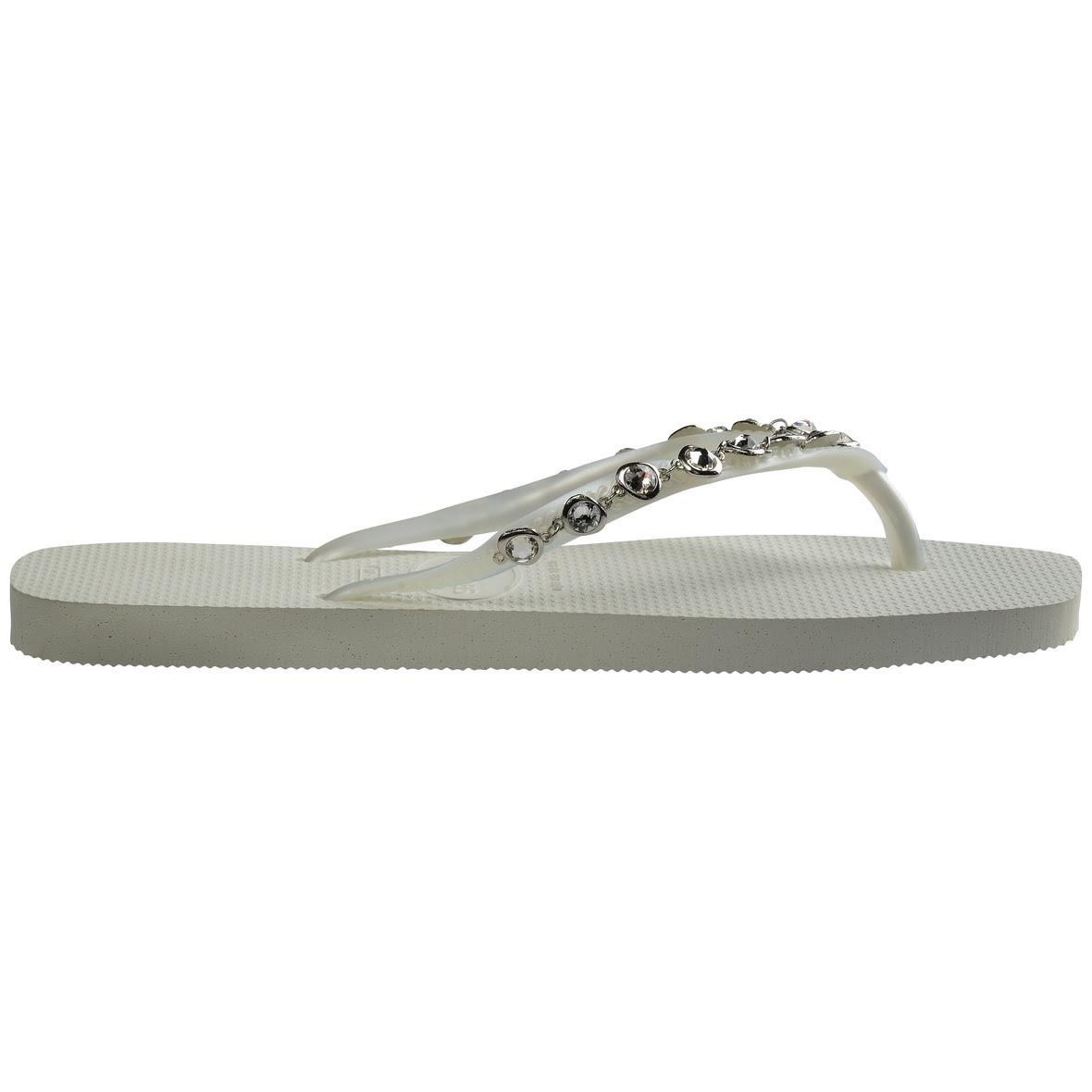 Havaianas Slim Square Luxury Bayan Terlik - Beyaz