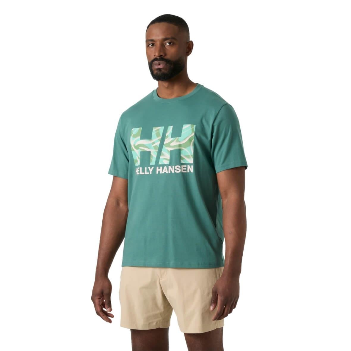 Helly Hansen Core Graphic T 2.0 Erkek T-Shirt - Yeşil
