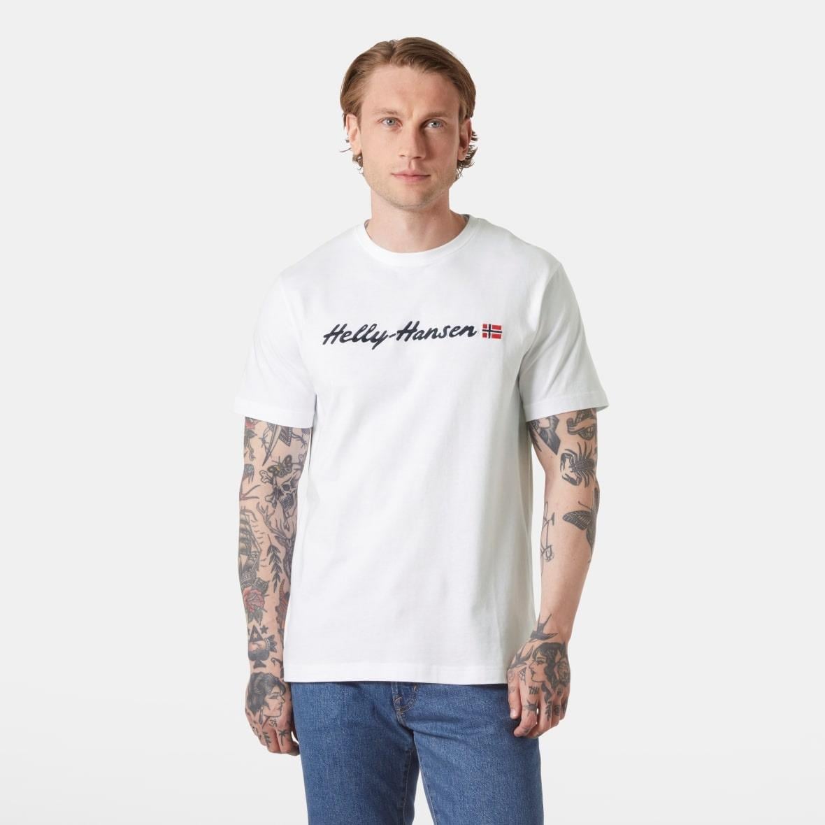 Helly Hansen Core Graphic T 2.0 Erkek T-Shirt - Beyaz