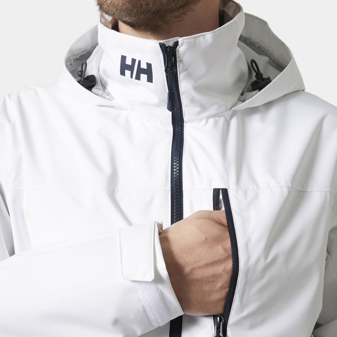 Helly Hansen Crew Hooded Jacket 2.0 Erkek Mont - Beyaz