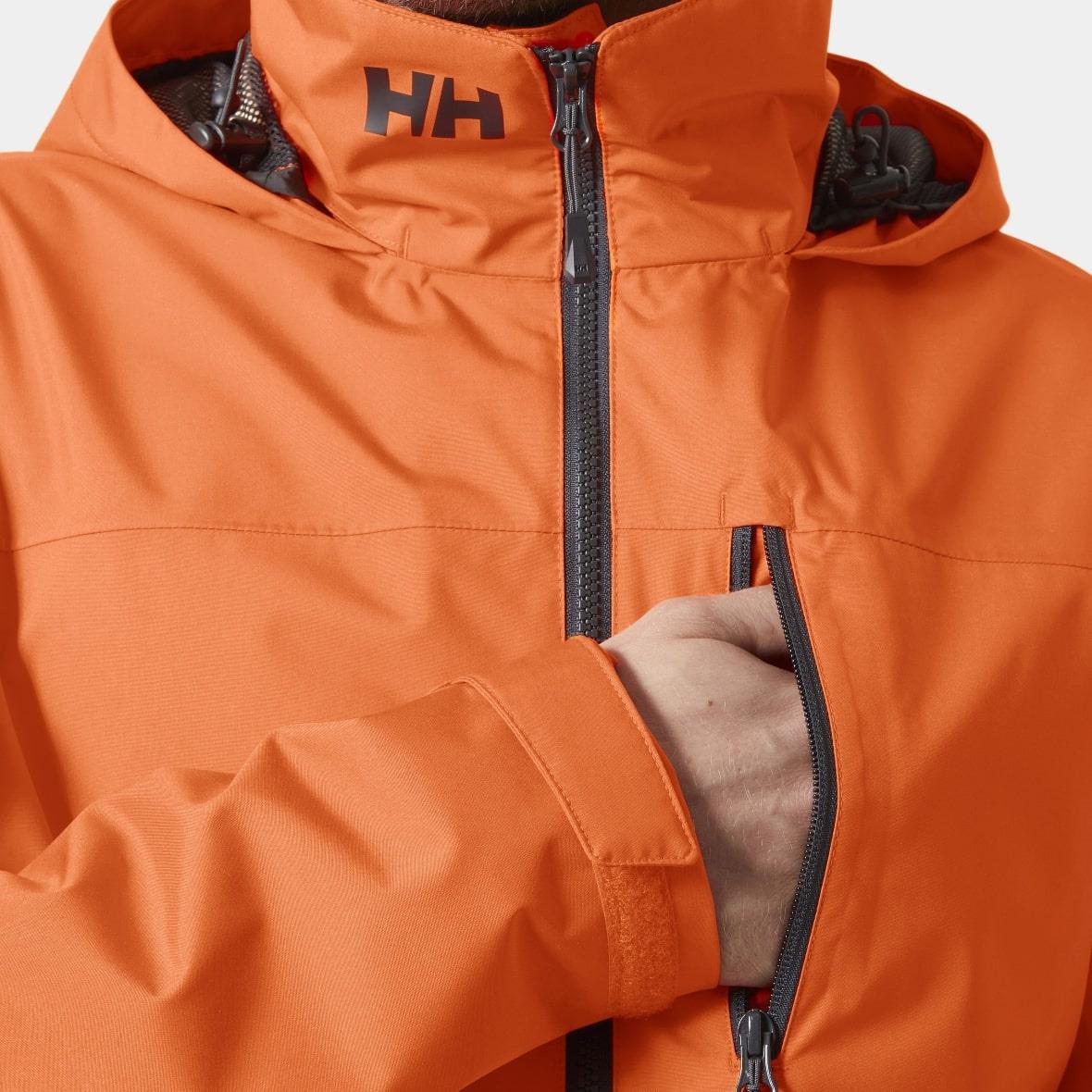 Helly Hansen Crew Hooded Jacket 2.0 Erkek Mont - Turuncu